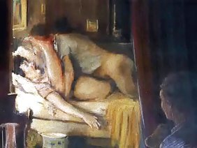シャワーで成熟した主婦を覗いて、最初の人とセックスをした
